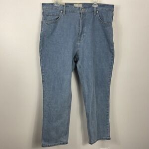 EVERLANE The Original Cheeky Jean Straight Leg High Rise Crop Denim Size 34